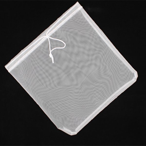 Plain Weave Nylon Filter Cloth Mesh / Nut Milk Filter Bag 80 Mesh Customized Shape