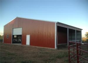 Best Fire Proof Pre Built Steel Frame Garage Kits , Metal Shelters Garages Anti Seismic wholesale