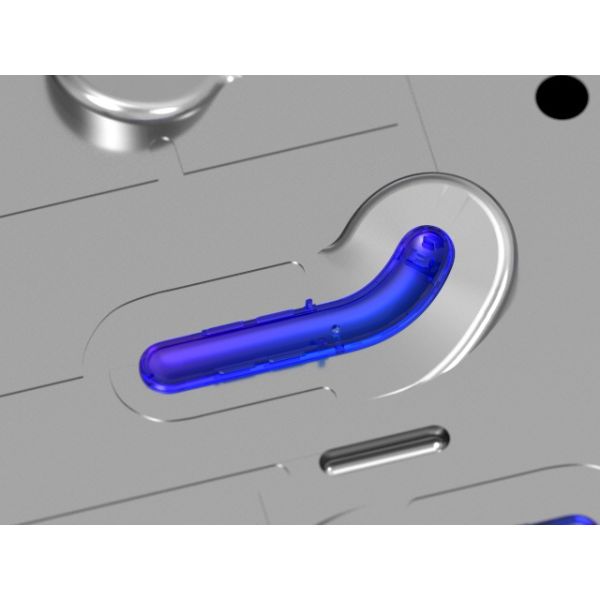 OEM/ODM Custom Consumer Electronics Molds / Transparent earphone left rear cover trim (1*8) No.24215