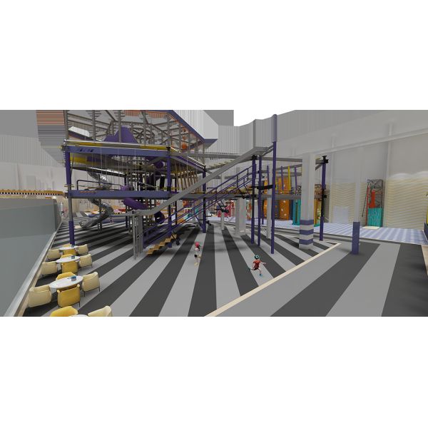 Modular Indoor Play Structure for Kids Ages 2-12