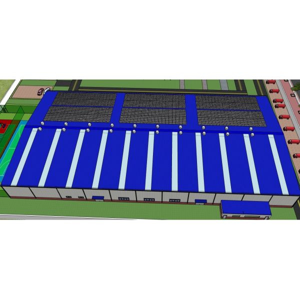 Steel Frame Workshop Building Structural Warehouse Construction