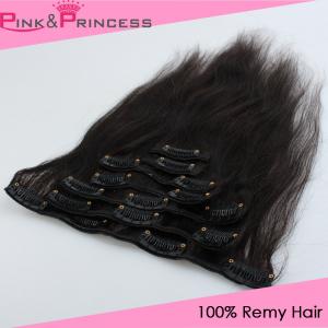 Best Undyed Remy Clip-in Hair Extensions,Brazilian Virgin Human Hair,Straight Hair wholesale
