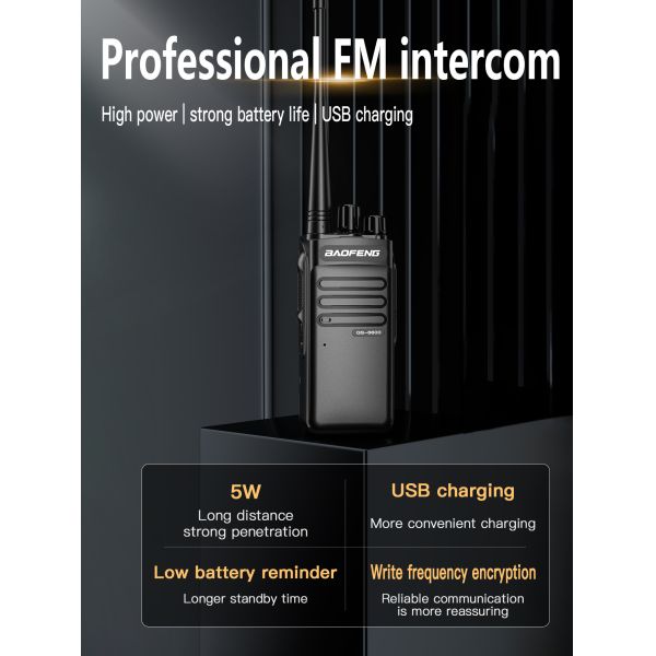 Baofeng GS6600 5W UHF Handheld Radio 400-470MHz 16ch Walkie-Talkie