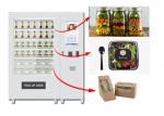 Refrigerated Automatic Fruit Fresh Salad Vending Machine 22 Inch Advertising