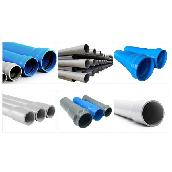 50mm~250mm Highly Productive PVC Pipe Production Machine Line With Conical Double Screw Extruder