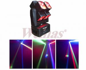 Best 8pcs 10Watt RGBW 4IN1 LED Moving Head Light Stage For Disco KTV Bar Night Club Eight Head Wind-Fire Rings Beam wholesale