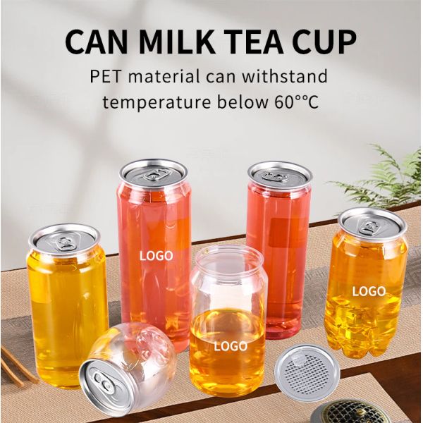700ml Transparent PET Bottles With Aluminum Easy Open Seal For Carbonated Drinks