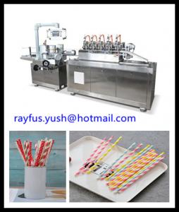 Best Single Straw Packaging Machine For Paper or Plastic High Efficiency Auto Counting wholesale