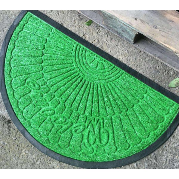 Polypropylene embossed anti slip rubber door mat Embossed floor mat
