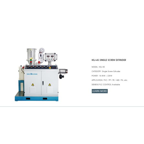 Single Screw Shisha / Hookah Flexible Hose Making Machine