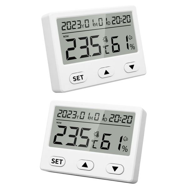 New Mini Digital Temperature and Humidity Meter Temperature Sensor Instrument Household Weather Station Indoor Smart Home LCD