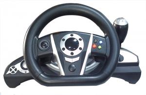 Best 2.4G RF Wireless Racing Video Game Steering Wheel With Receiver / F1 Gear Shift wholesale