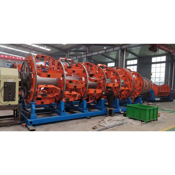 High Efficient Cable Armouring Machine , Steel Wire Armouring Machine