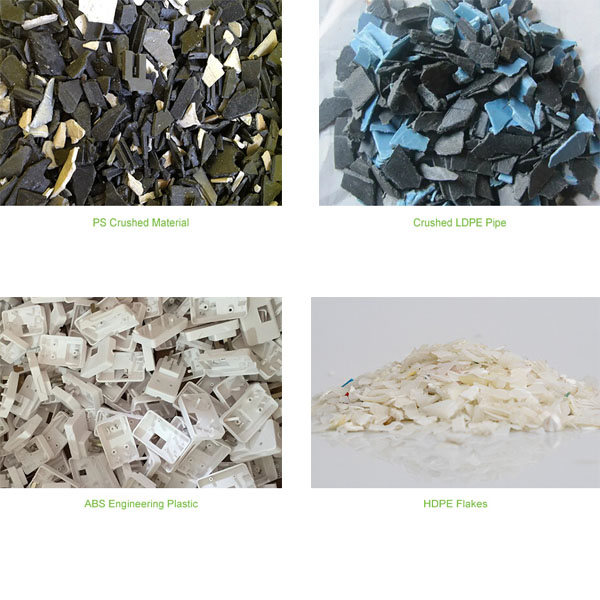 Vacuum Plastic Recycling Equipment Double Stage Plastic Pelletizing System PLC Control