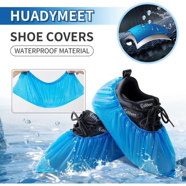 Durable Non-Slip Non-Skid Dust Proof Waterproof Disposable Boot Shoe Cover