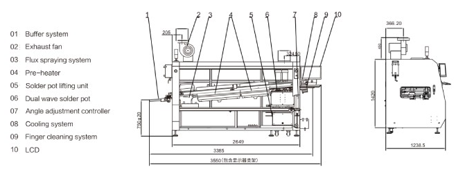 SUNEAST Wave Soldering Machine ETS-300 Flux Spraying Tin Wave Solder Smart Manufacturer