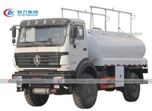 China North Benz Beiben 4x4 AWD Off Road 8M3 Fuel Tanker Truck on sale