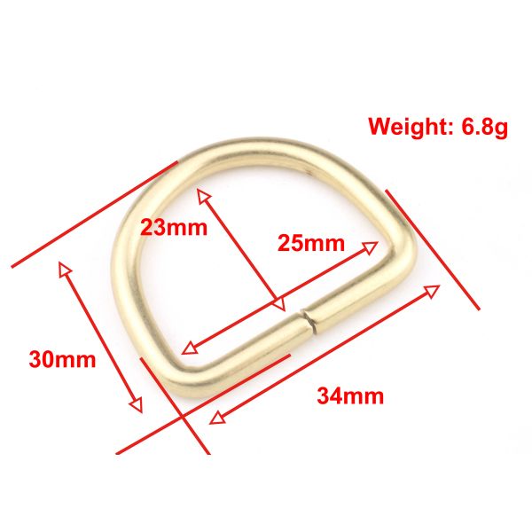 Customized Design Buckles And D Rings , Light Gold D Rings For Bag Making
