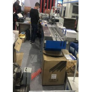 Double Loop Spiral Wire Binding Machine , Book Binding Punching Machine