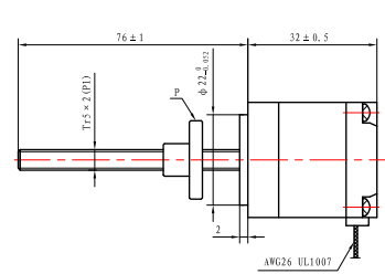 Casun Nema11 Nme14 External Linear Stepper Motor TR5X2 Hybrid Captive Stepper Motor For Beauty Equipment