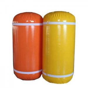 Best Pillow Size Air Valves Boat Lift Flotation Bags , Cylindrical Underwater Lifting Bags wholesale