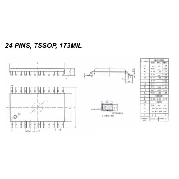 JY213L SSOP-20 Half Bridge Drive 90V 3 Phase Gate Driver With Three Independent High And Low Side