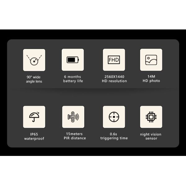 4G Livestream 1440P Hunting Trail Camera 0.6S Trigger Time Support APP