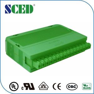 Best Green 3.81mm Pluggable Din Rail Mounting Accessories 16pin Automotive wholesale