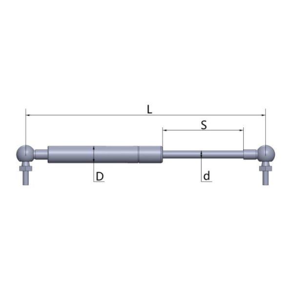 Wide Range Supply of Automotive Gas Springs / Furniture Hardware Lift Support Struts