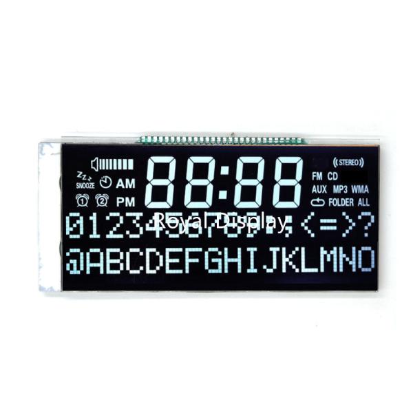 Cheap 12 O'Clock Custom LCD Panel VA Display Monochrome Segment LCD for sale