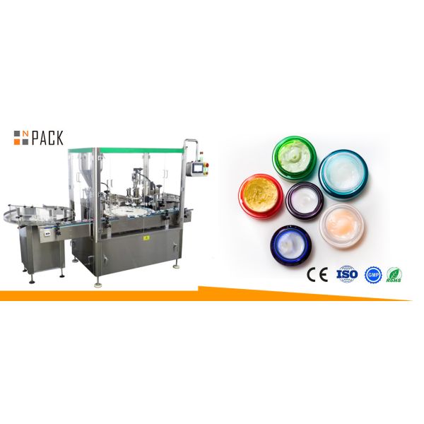 Fully Automatic Cosmetic Liquid Paste Cream Filling Machine With Plunger Dosing Device