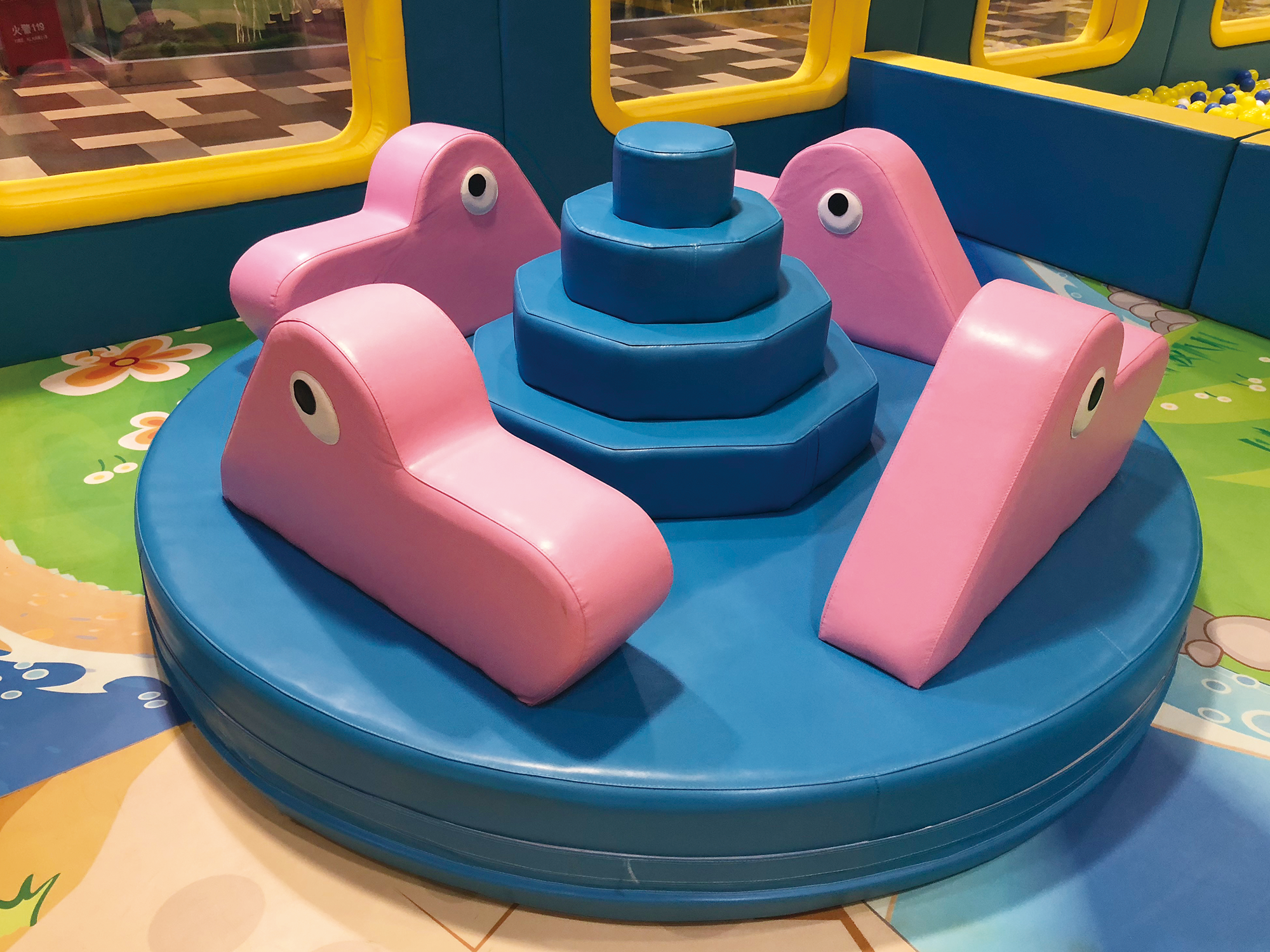 Customizable LED Merry Go Round Ride with Safety Features