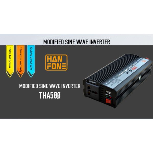 Homage Inverter12DC TO 220AC Modified Sine Wave Inverters 500W with Solar Panel and Battery be Solar Power System CE ISO