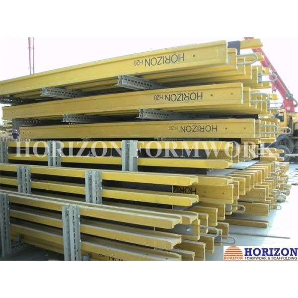 Vertical Wall Formwork Systems Composed With H20 Beams , Steel Walings , Plywood
