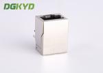 1 Port cat 6 RJ45 connector modules with internal transformers for Fiber Optic