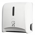 Mechanical Auto Cut Roll Paper Towel Dispenser for 20cm wide roll, white color,