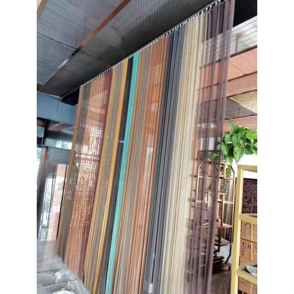 Various Color Aluminum Chain Fly Screen For Hotel Divider