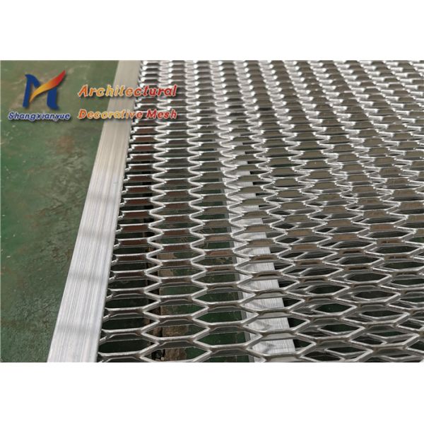 Balcony Decorative Expanded Metal Sheet 20m Mild Steel Aluminium Alloy