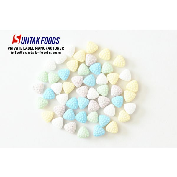 Sugar Free Lozenge Mints / Bulk Xylitol Candy Triangle Or Round Shape