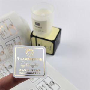Best Gold Foil Adhesive Candle Label Printing Aromatherapy Jar Labels Candle Packaging wholesale