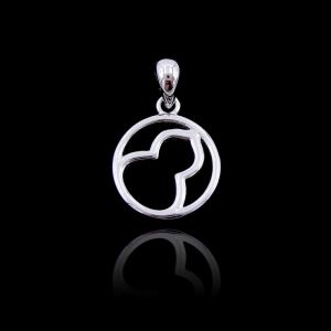 Hollow Design Butterfly Silver Pendants Korean Minimalist Style