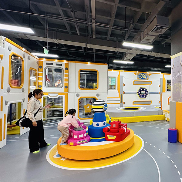 Customizable LED Merry Go Round Ride with Safety Features