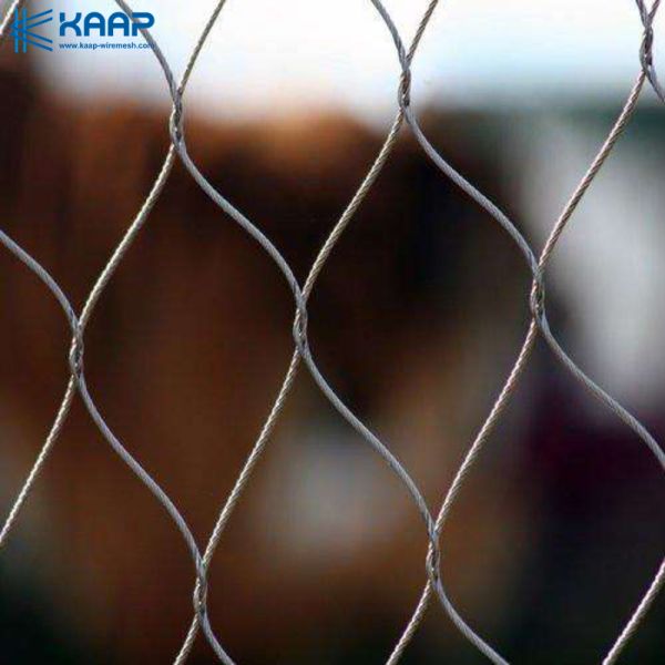 30 x 30mm 10m/Roll stainless steel rope mesh Protecting Zoo Fence