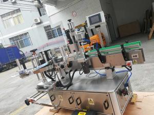 PLC Control Automatic Sticker Labeling Machine For Bottles Adhesive Label