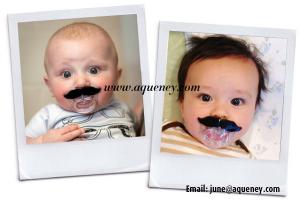 Best Funny Baby Pacifier With Beard Mustache Silicone Soother Nipple Clips Pacifiers wholesale