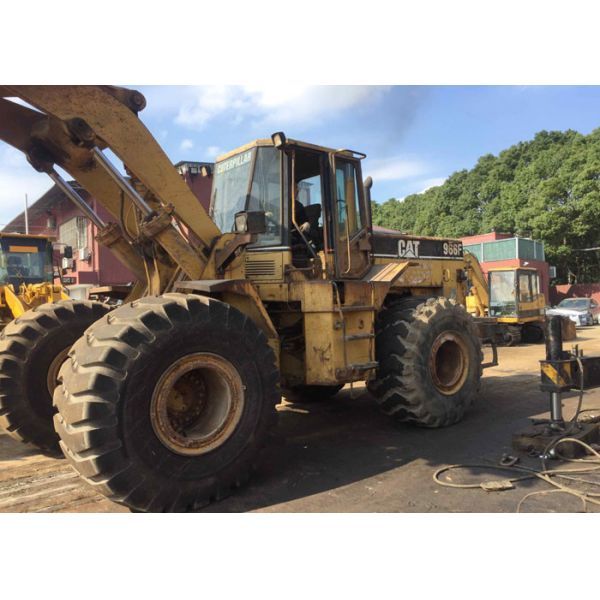 Front Discharge Used CAT Wheel Loader 966F2 Original Made In Japan