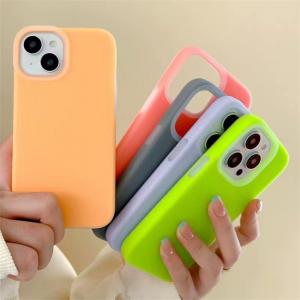 China Skin Friendly Jelly Liquid Cell Phone Silicone Case With Soft Microfiber Lining For Iphone 15 Pro on sale