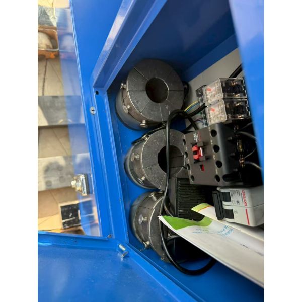 Detailed technical view of machine parts