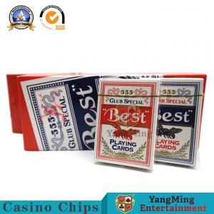 Best Domestic 280g Casino Playing Cards Custom Two Color CMYK Print Size 88*63mm wholesale