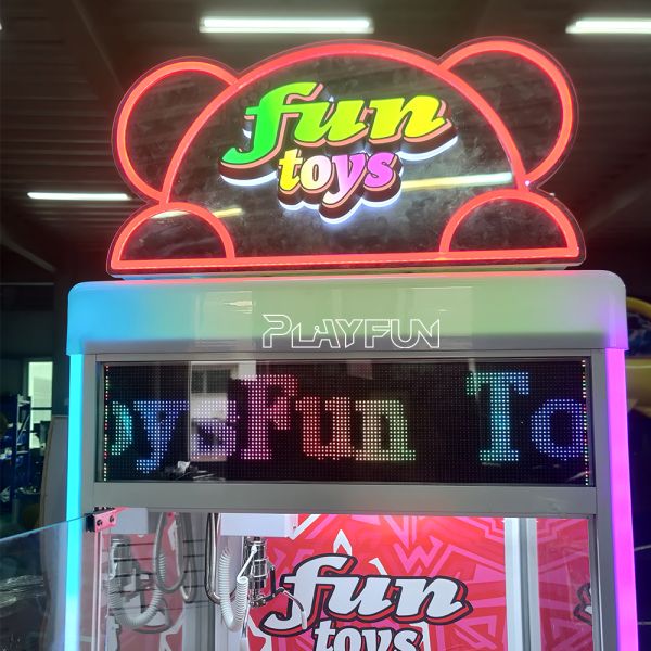 Playfun Factory Direct Sales Arcade Coin Operated Game Fun Toys Mini Teddy Bear Crane Claw Machine Mini Prize Machine